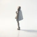 Mô hình 3D nhân vật mặc áo choàng Cosplay Giáng sinh - Thumbnail 4