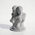 Mô hình điêu khắc trừu tượng hai hình dáng hòa quyện in 3D - Thumbnail 1