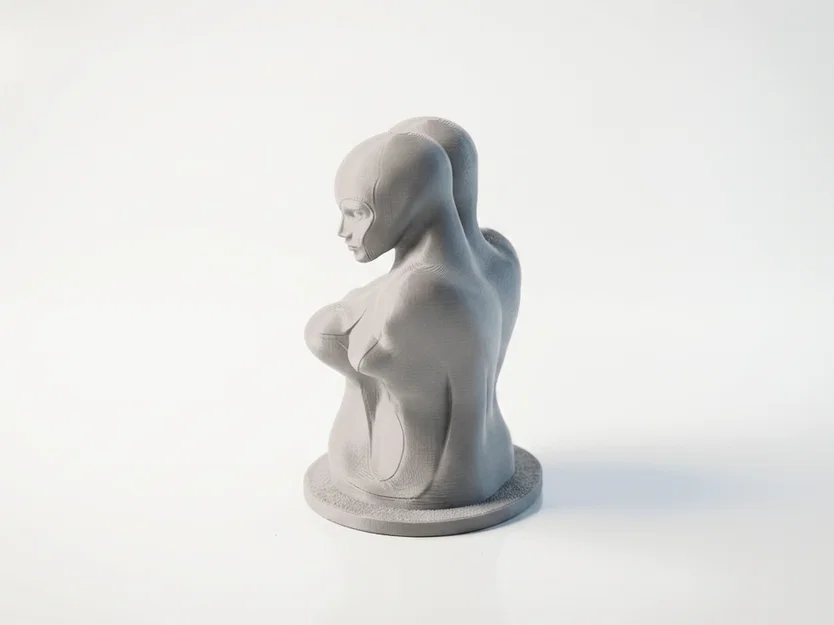 Mô hình điêu khắc trừu tượng hai hình dáng hòa quyện in 3D - Image 4