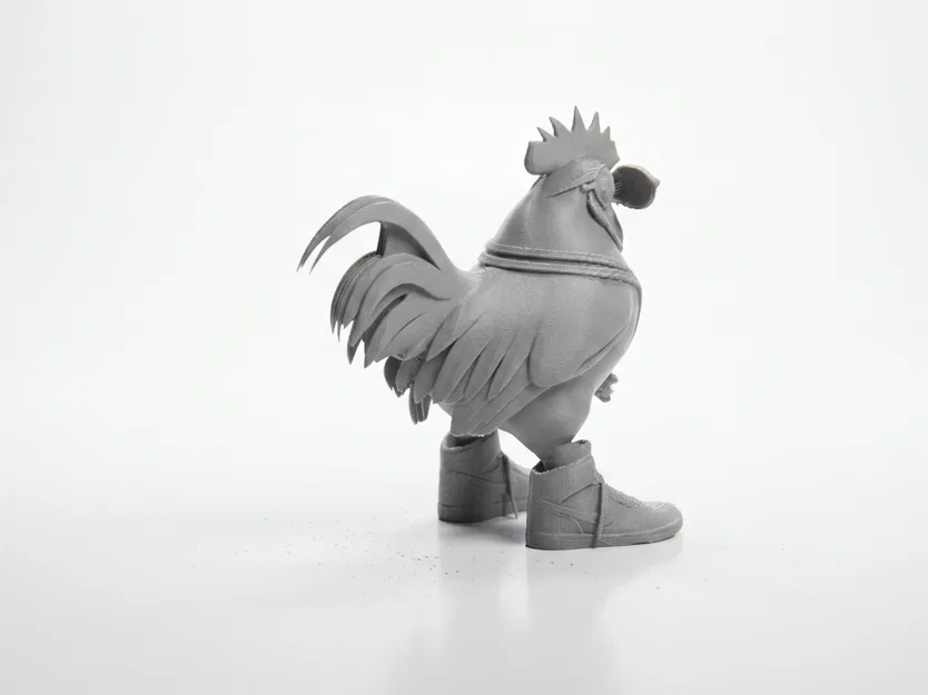 Mô hình tượng gà trống đi giày "Cock In Boots" in 3D - Image 2