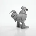 Mô hình tượng gà trống đi giày "Cock In Boots" in 3D - Thumbnail 2