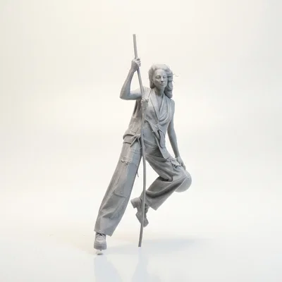 Mô hình Công nhân Xây dựng Leo dây in 3D