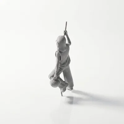 Mô hình Công nhân Xây dựng Leo dây in 3D