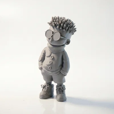 Mô hình nhân vật Cool Kid phong cách đường phố in 3D