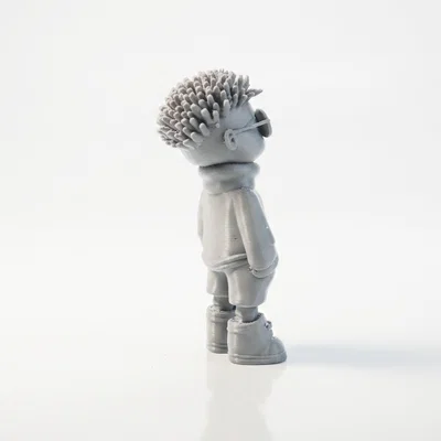 Mô hình nhân vật Cool Kid phong cách đường phố in 3D