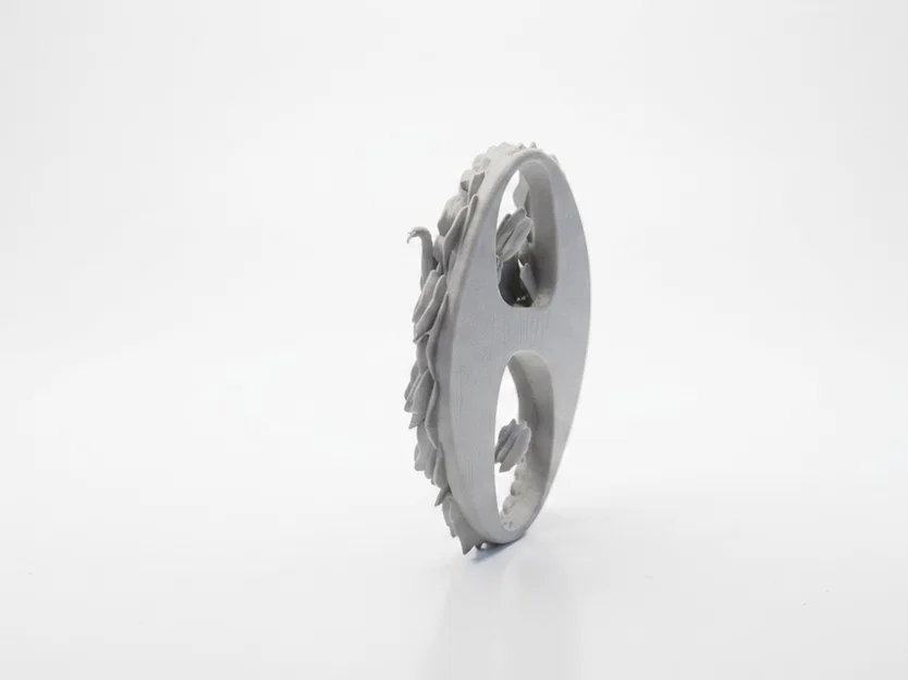 Mô hình 3D Cặp đôi khiêu vũ trong trái tim hoa hồng - Image 4