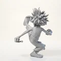 Mô hình 3D tượng ông già cá tính đang thực hiện cú đá - Thumbnail 3