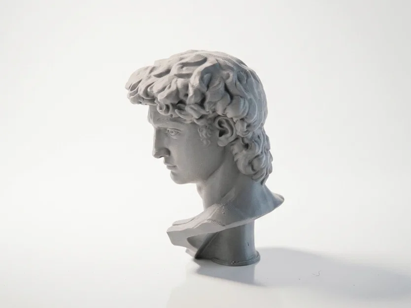 Mô hình tượng bán thân Daid phong cách cổ điển (STL 3D) - Image 1