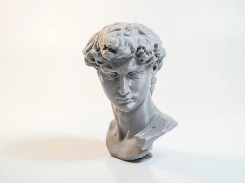 Mô hình tượng bán thân Daid phong cách cổ điển (STL 3D) - Image 2