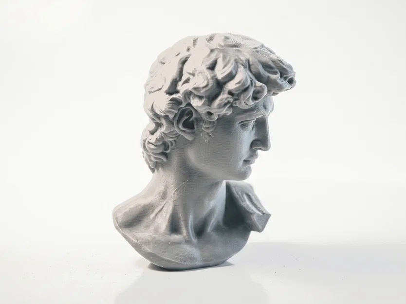 Mô hình tượng bán thân Daid phong cách cổ điển (STL 3D) - Image 3