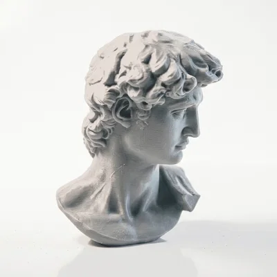 Mô hình tượng bán thân Daid phong cách cổ điển (STL 3D)
