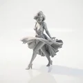 Mô hình tượng quý cô khiêu vũ 3D có thể in ấn - Thumbnail 1