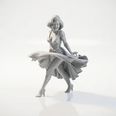 Mô hình tượng quý cô khiêu vũ 3D có thể in ấn