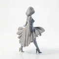Mô hình tượng quý cô khiêu vũ 3D có thể in ấn - Thumbnail 3
