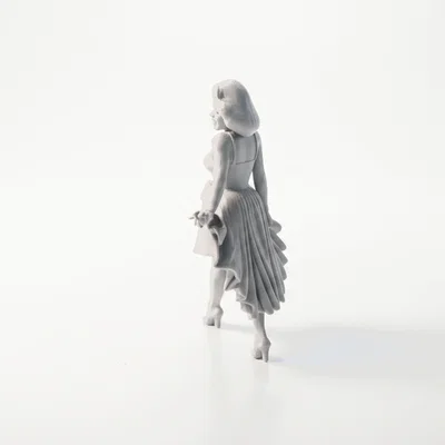 Mô hình tượng quý cô khiêu vũ 3D có thể in ấn