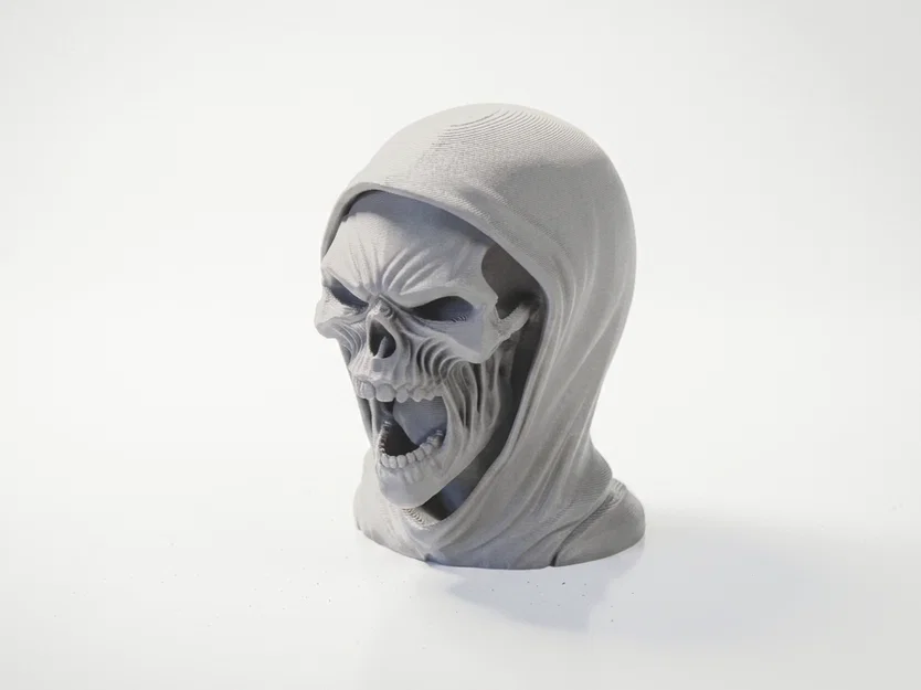 Mô hình in 3D đầu lâu Death Head - Vật phẩm trang trí phong cách Gothic - Image 1