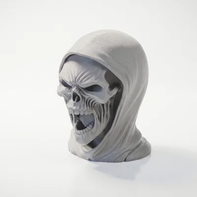 Mô hình in 3D đầu lâu Death Head - Vật phẩm trang trí phong cách Gothic