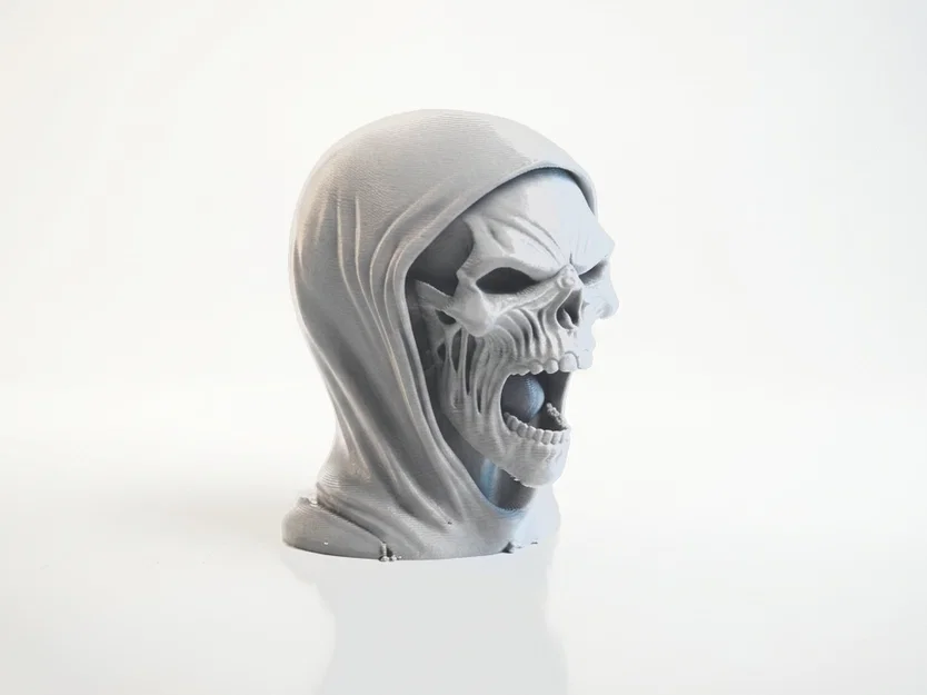 Mô hình in 3D đầu lâu Death Head - Vật phẩm trang trí phong cách Gothic - Image 2