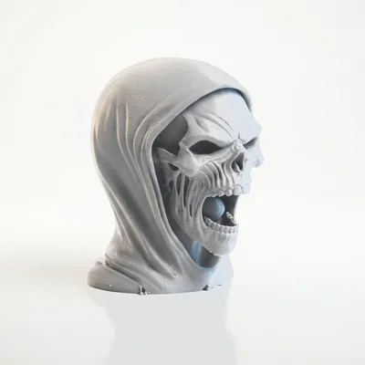 Mô hình in 3D đầu lâu Death Head - Vật phẩm trang trí phong cách Gothic