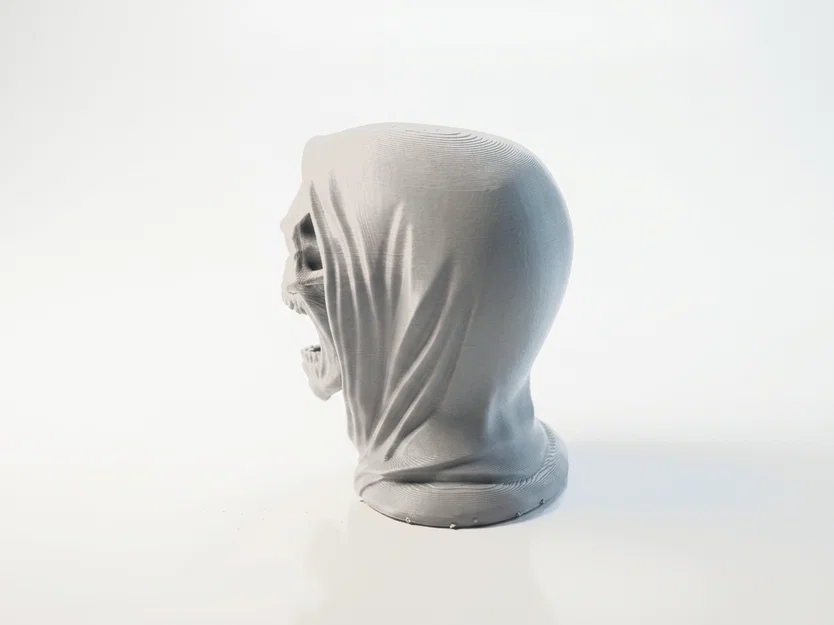 Mô hình in 3D đầu lâu Death Head - Vật phẩm trang trí phong cách Gothic - Image 4