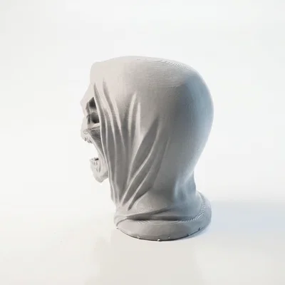 Mô hình in 3D đầu lâu Death Head - Vật phẩm trang trí phong cách Gothic