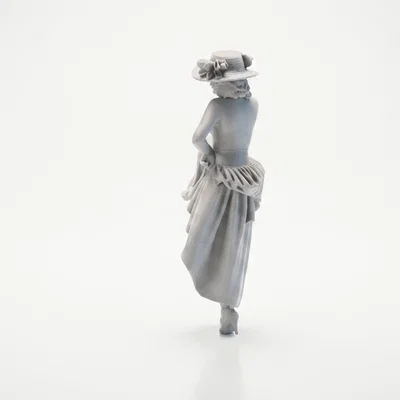 Mô hình tượng quý cô khiêu vũ phong cách Victoria - In 3D (STL)