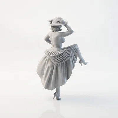 Mô hình tượng quý cô khiêu vũ phong cách Victoria - In 3D (STL)