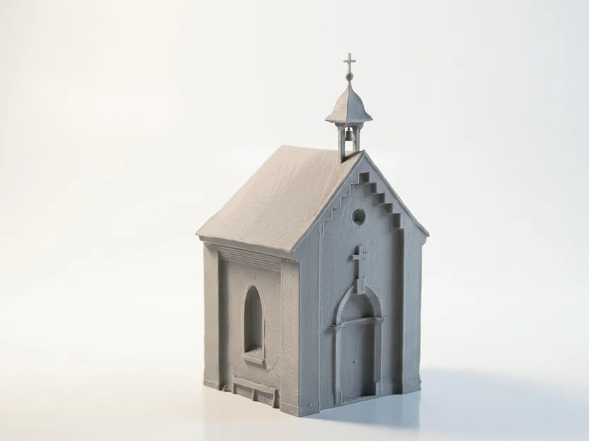 Mô hình kiến trúc nhà nguyện Chapel 3D có thể in ấn - Image 2