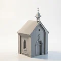 Mô hình kiến trúc nhà nguyện Chapel 3D có thể in ấn - Thumbnail 2