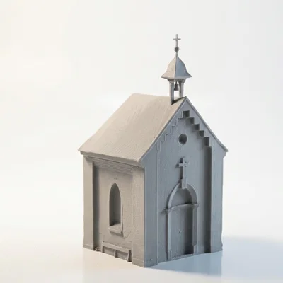 Mô hình kiến trúc nhà nguyện Chapel 3D có thể in ấn