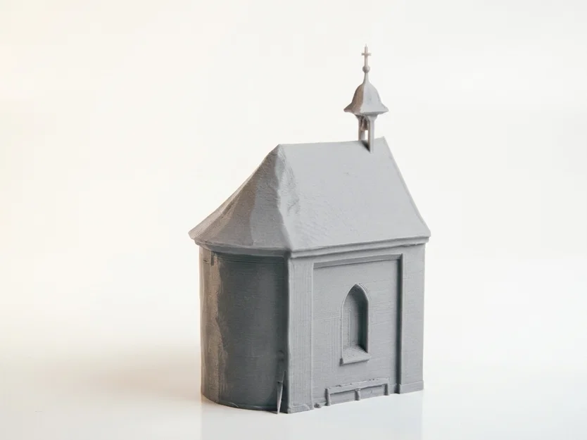 Mô hình kiến trúc nhà nguyện Chapel 3D có thể in ấn - Image 3