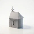 Mô hình kiến trúc nhà nguyện Chapel 3D có thể in ấn - Thumbnail 4