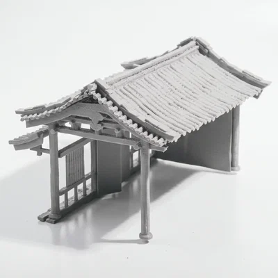 Mô hình kiến trúc nhà truyền thống Trung Hoa in 3D