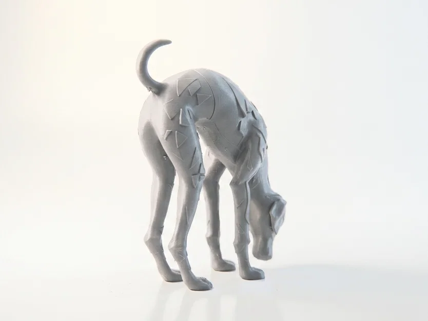 Mô hình 3D tư thế Yoga Chó Úp Mặt (Downward Dog) có thể in ấn - Image 2
