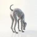 Mô hình 3D tư thế Yoga Chó Úp Mặt (Downward Dog) có thể in ấn - Thumbnail 2