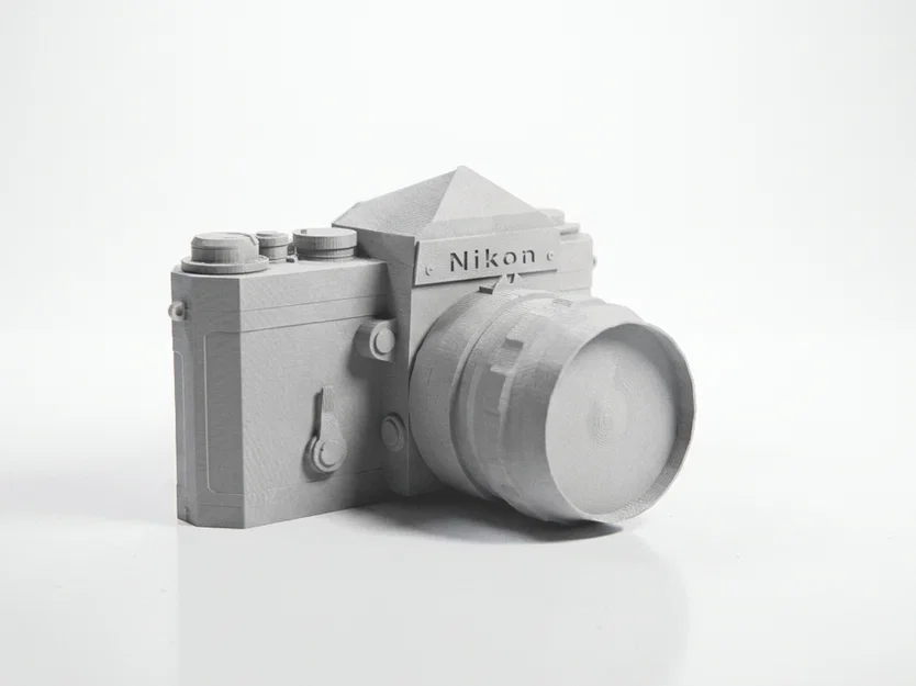 Mô hình máy ảnh Nikon F cổ điển in 3D - Đồ sưu tầm độc đáo - Image 2