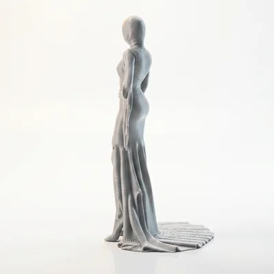 Mô hình in 3D Tượng Quý Cô Thanh Lịch cầm ly rượu vang