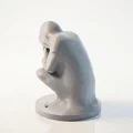 Mô hình tượng 3D người đàn ông trầm tư (Depressed Man Figurine Sculpture) - Thumbnail 2