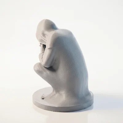 Mô hình tượng 3D người đàn ông trầm tư (Depressed Man Figurine Sculpture)