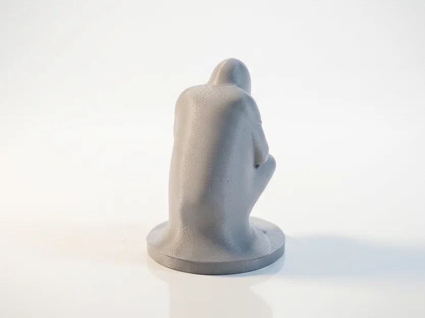 Mô hình tượng 3D người đàn ông trầm tư (Depressed Man Figurine Sculpture) - Image 4
