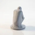 Mô hình tượng 3D người đàn ông trầm tư (Depressed Man Figurine Sculpture) - Thumbnail 4