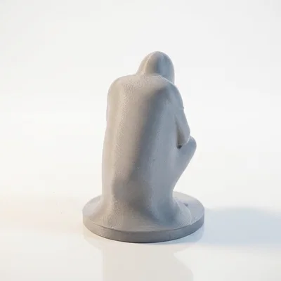 Mô hình tượng 3D người đàn ông trầm tư (Depressed Man Figurine Sculpture)