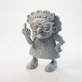 Mô hình tượng cụ bà 'FU' cá tính - Mẫu in 3D độc đáo - Thumbnail 1
