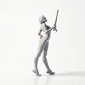 Mô hình Tượng Tiên Nữ Fantasy Dành cho In 3D - Thumbnail 3
