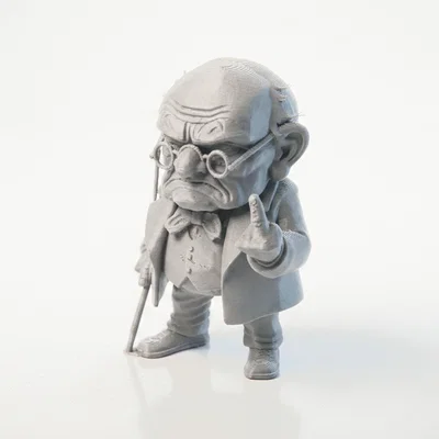 Mô hình 3D Ông Già Cau Có - Đồ trang trí cá tính