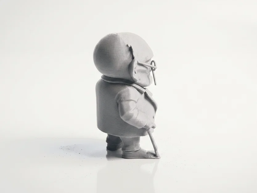 Mô hình 3D Ông Già Cau Có - Đồ trang trí cá tính - Image 3