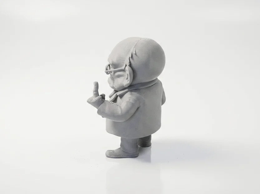 Mô hình 3D Ông Già Cau Có - Đồ trang trí cá tính - Image 4