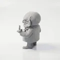 Mô hình 3D Ông Già Cau Có - Đồ trang trí cá tính - Thumbnail 4