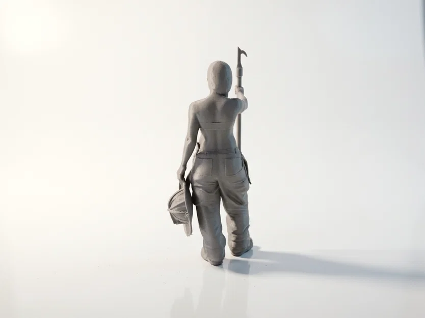 Mô hình 3D tượng Lính cứu hỏa anh hùng - Image 4