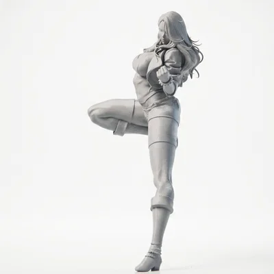 Mô Hình 3D Nữ Chiến Binh Anime Sưu Tầm